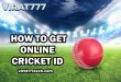 online cricket id