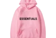 The 1977 Essentials Hoodie in Pink Modern Classic in Streetwear