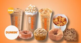 Dunkin Donuts Menu